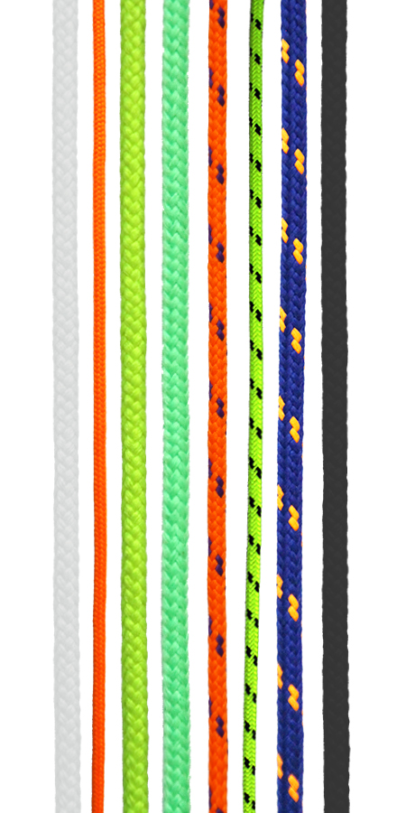 Lana a šňůry z polyesteru - pletené s jádrem