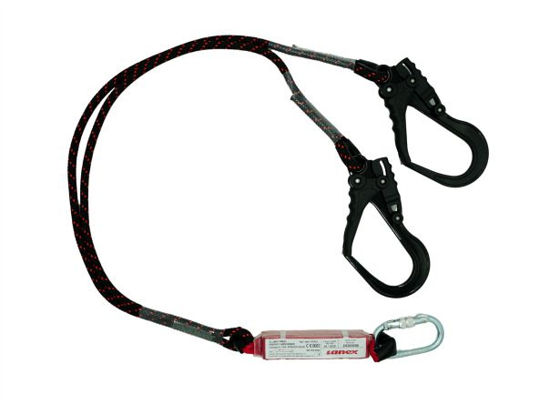 Tlumič pádů s dvěma lany a karabinami AZ 029